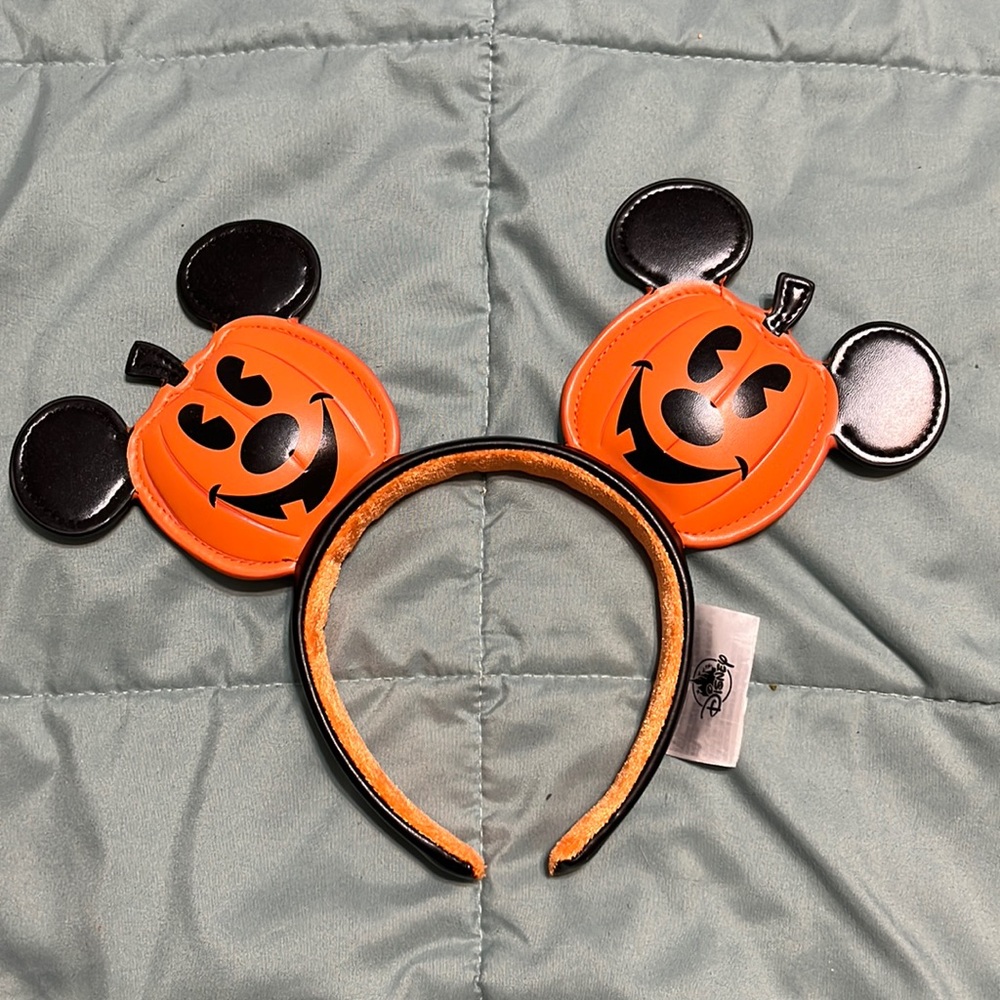 Pumpkin Mickey Ears Headband